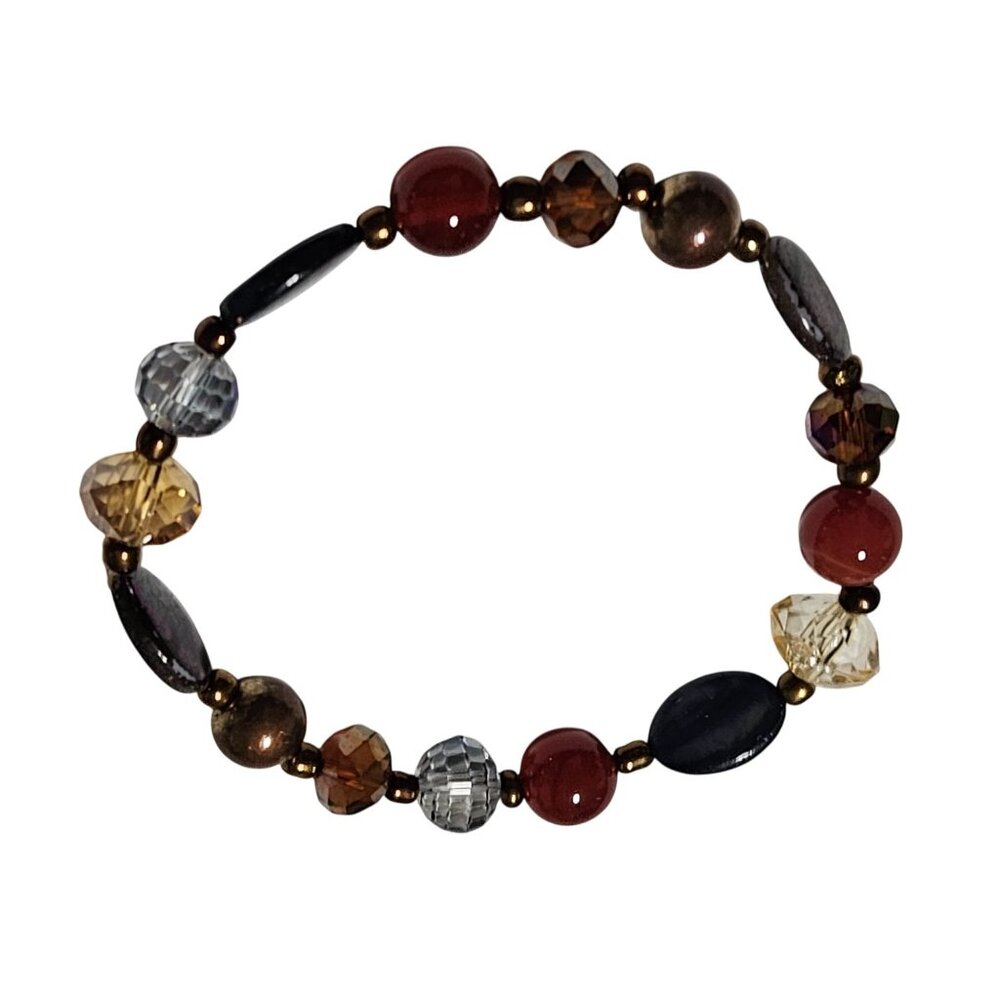 Handmade Boho Beaded Stretch Bracelet Multicolor Beads Fashion Jewelry Women